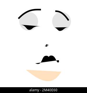 Vecteur fille haughty dans un style sans égal Illustration de Vecteur