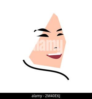 Vector Twisted Girl dans un style inégalé Illustration de Vecteur