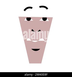 Vector Dude dans un style inégalé Illustration de Vecteur