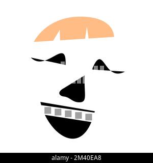 Bretelles vectorielles avec type dans un style inégalé Illustration de Vecteur