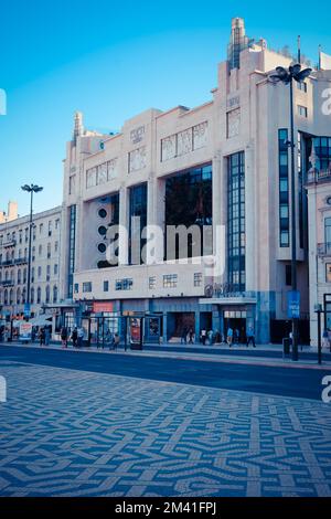 Un cliché vertical de l'Eden Teatro Hotel dans la ville de Lisbonne, Portugal Banque D'Images