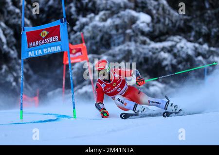 Justin MURISIER (SUI) pendant la coupe du monde de ski alpin FIS - hommes Slalom géant, course de ski alpin à la Villa - Alta Badia, Italie, 18 décembre 2022 Banque D'Images