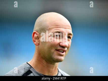 Photo du dossier datée du 10-09-2022 de l'entraîneur-chef Steve Borthwick de Leicester Tigers. Steve Borthwick sera confirmé lundi comme le nouvel entraîneur-chef de l'Angleterre, a compris l'agence de presse PA. Date de la photo: Samedi 10 septembre 2022. Date de publication : dimanche 18 décembre 2022. Banque D'Images