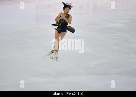 Kaon Sakamoto lors de la finale 2022 du Grand Prix de patinage artistique de l'UIP à Palavela on 09 décembre 2022 à Turin, en Italie. Banque D'Images