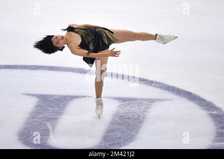 Kaon Sakamoto lors de la finale 2022 du Grand Prix de patinage artistique de l'UIP à Palavela on 09 décembre 2022 à Turin, en Italie. Banque D'Images