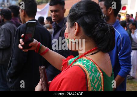 Célébration de la victoire au Bangladesh. Sylhet, Bangladesh, le 16 décembre 2022. Banque D'Images