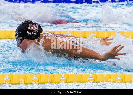 18 décembre 2022: MELBOURNE, AUSTRALIE - DÉCEMBRE 18: Torri HUSKE (Etats-Unis) en compétition pour la finale des papillons 100m des femmes le sixième jour des Championnats du monde de natation de la FINA 2022 au Centre sportif et aquatique de Melbourne sur 18 décembre 2022 à Melbourne, Australie (image de crédit: © Chris Putnam/ZUMA Press Wire) Banque D'Images