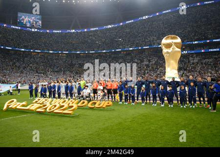 Doha, Qatar. 18th décembre 2022. France joueur lors d'un match contre l'Argentine valable pour la finale de la coupe du monde du Qatar à Estadio Lusail dans la ville de Doha au Qatar. 18 décembre 2022. (Photo: William Volcov) crédit: Brésil photo Press/Alay Live News Banque D'Images