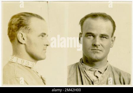 Photographie de James C. Harris. Bureau des prisons, dossiers de cas Inmate. Banque D'Images