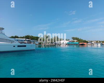 La marina de North Bimini aux Bahamas Banque D'Images