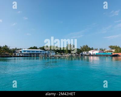 La marina de North Bimini aux Bahamas Banque D'Images