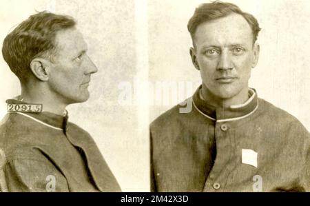 Photographie de Charles Johnson. Bureau des prisons, dossiers de cas Inmate. Banque D'Images