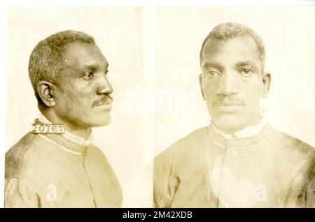 Photographie de Charles Johnson. Bureau des prisons, dossiers de cas Inmate. Banque D'Images