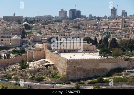 Vieille ville de Jérusalem. Mosquée Al Aqsa. Banque D'Images