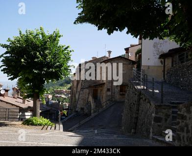 Rocca Pia - Abruzzo - Un aperçu du petit village Banque D'Images