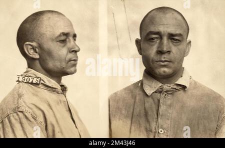 Photographie de Charles Johnson. Bureau des prisons, dossiers de cas Inmate. Banque D'Images