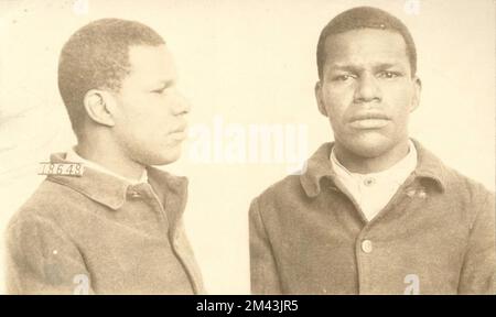 Photographie de Charles Johnson. Bureau des prisons, dossiers de cas Inmate. Banque D'Images