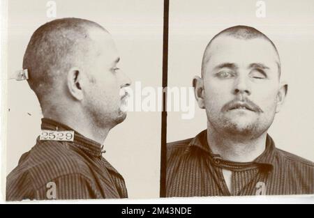 Photographie de Charles Johnson. Bureau des prisons, dossiers de cas Inmate. Banque D'Images