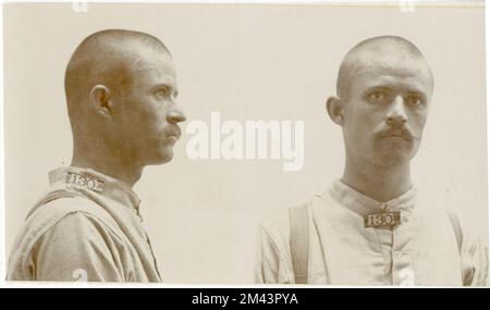 Photographie de W. L. Garrison. Bureau des prisons, dossiers de cas Inmate. Banque D'Images