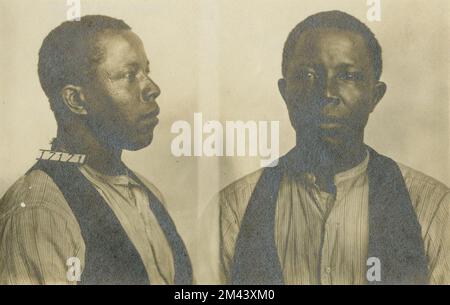 Photographie de Charles Johnson. Bureau des prisons, dossiers de cas Inmate. Banque D'Images