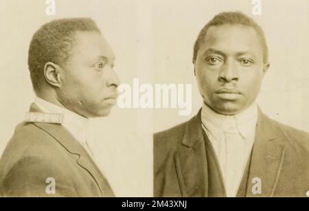 Photographie de Charles Johnson. Bureau des prisons, dossiers de cas Inmate. Banque D'Images