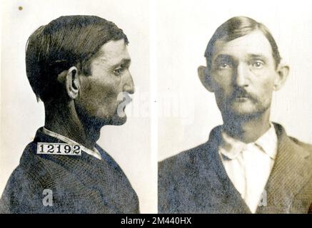 Photographie de Charles Johnson. Bureau des prisons, dossiers de cas Inmate. Banque D'Images