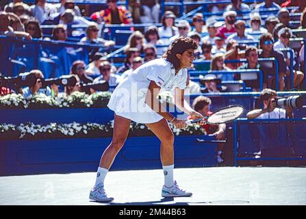 Gabriela Sabatini (ARG) lauréate du Championnat féminin des célibataires à l'USOpen tennis 1990. Banque D'Images