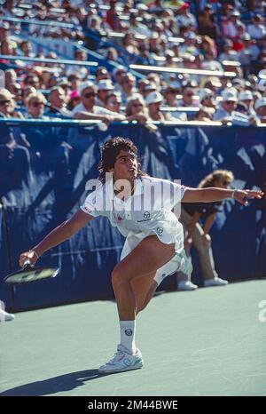 Gabriela Sabatini (ARG) lauréate du Championnat féminin des célibataires à l'USOpen tennis 1990. Banque D'Images