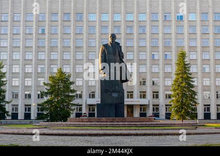 Statue de Lénine à Arkhangelsk, Russie Banque D'Images