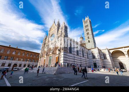 Dom, site classé au patrimoine mondial de l'UNESCO, Sienne, Italie Banque D'Images