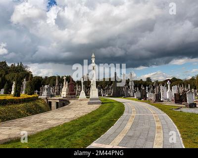 Cimetière Glasnevin, cimetière national pour les protestants et les catholiques, cimetière Prospect, Glasnevin, Dublin, Irlande Banque D'Images