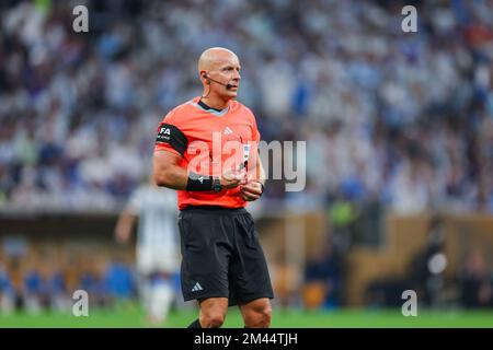 Doha, Qatar. 18th décembre 2022. Szymon Marciniak arbitre polonais lors du match final entre l'Argentine et la France à la coupe du monde du Qatar à Estadio Lusail dans la ville de Doha au Qatar. (Photo: William Volcov) crédit: Brésil photo Press/Alay Live News Banque D'Images