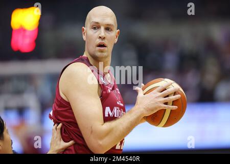 Kawasaki Todoroki Arena, Kanagawa, Japon. 16th décembre 2022. Nick Fazekas (Brave thounders), 16 DÉCEMBRE 2022 - Basketball : 2022-23 B.LEAGUE B1 jeu entre Kawasaki Brave thounders - Utsunomiya Brex à Kawasaki Todoroki Arena, Kanagawa, Japon. Credit: YUTAKA/AFLO SPORT/Alay Live News Banque D'Images