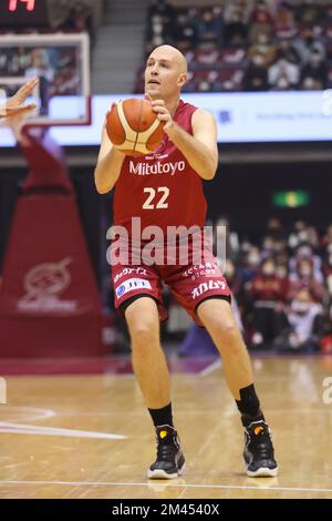 Kawasaki Todoroki Arena, Kanagawa, Japon. 16th décembre 2022. Nick Fazekas (Brave thounders), 16 DÉCEMBRE 2022 - Basketball : 2022-23 B.LEAGUE B1 jeu entre Kawasaki Brave thounders - Utsunomiya Brex à Kawasaki Todoroki Arena, Kanagawa, Japon. Credit: YUTAKA/AFLO SPORT/Alay Live News Banque D'Images