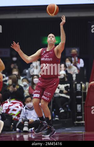 Kawasaki Todoroki Arena, Kanagawa, Japon. 16th décembre 2022. Nick Fazekas (Brave thounders), 16 DÉCEMBRE 2022 - Basketball : 2022-23 B.LEAGUE B1 jeu entre Kawasaki Brave thounders - Utsunomiya Brex à Kawasaki Todoroki Arena, Kanagawa, Japon. Credit: YUTAKA/AFLO SPORT/Alay Live News Banque D'Images