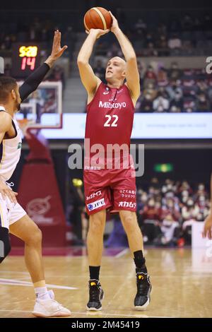 Kawasaki Todoroki Arena, Kanagawa, Japon. 16th décembre 2022. Nick Fazekas (Brave thounders), 16 DÉCEMBRE 2022 - Basketball : 2022-23 B.LEAGUE B1 jeu entre Kawasaki Brave thounders - Utsunomiya Brex à Kawasaki Todoroki Arena, Kanagawa, Japon. Credit: YUTAKA/AFLO SPORT/Alay Live News Banque D'Images