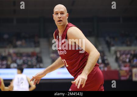 Kawasaki Todoroki Arena, Kanagawa, Japon. 16th décembre 2022. Nick Fazekas (Brave thounders), 16 DÉCEMBRE 2022 - Basketball : 2022-23 B.LEAGUE B1 jeu entre Kawasaki Brave thounders - Utsunomiya Brex à Kawasaki Todoroki Arena, Kanagawa, Japon. Credit: YUTAKA/AFLO SPORT/Alay Live News Banque D'Images