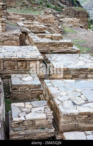 Le Stupa et le monastère de Tokar Dara site Banque D'Images