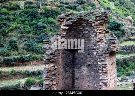 Le site historique du Tokar Dara stupa et monastère Banque D'Images