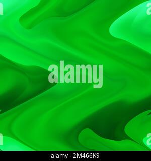 mouvement tourbillonnant du groupe de léqiud vert agitant, vagues abstraites. Magnifique arrière-plan futuriste Banque D'Images