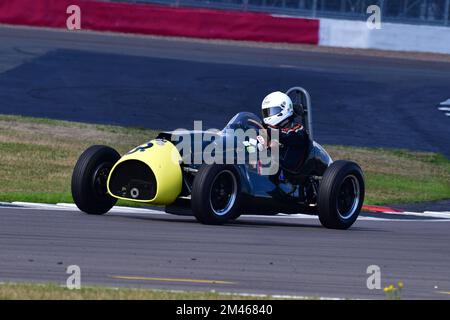 Chris Phillips, Cooper Bristol Mk2, HGPCA voitures de Grand Prix avant 66, Association historique des voitures de Grand Prix, deux courses de vingt minutes au cours de l'événement, avec Banque D'Images