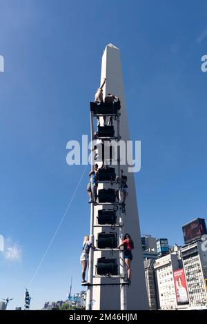 Buenos Aires, Argentine. 18th décembre 2022. L'équipe nationale Argentine a battu la France en finale de la coupe du monde au Qatar. Le match s'est terminé avec 3-3 et a été sanctionnées où l'Argentine a gagné 4-2. (Photo par Esteban Osorio/Pacific Press) crédit: Pacific Press Media production Corp./Alay Live News Banque D'Images