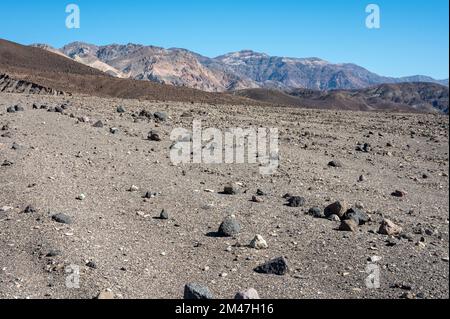 Détail des rochers dans le désert de la Vallée de la mort, il ressemble à une autre planète Banque D'Images