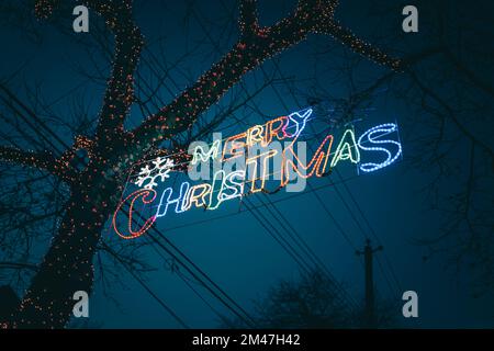Dyker Heights Christmas Lights, Brooklyn, New York Banque D'Images
