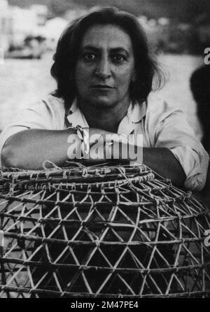 Maria Aurelia Capmany Farnés (1918-1991), novelista, dramaturga, ensayista y política catalana. Banque D'Images