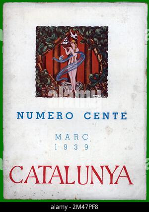 Argentine. Portada de la revista de información y expansión catalana Catalunya, editada en Buenos Aires, marzo de 1939. Banque D'Images