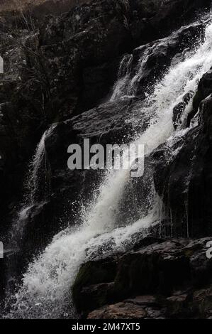 Rhaeadr Lliw, Afon Lliw, près de Trawsfynydd. Banque D'Images