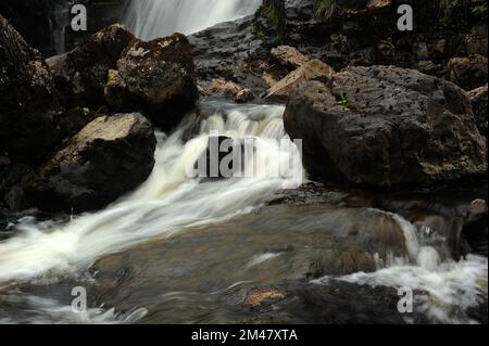 Rhaeadr Lliw, Afon Lliw, près de Trawsfynydd. Banque D'Images