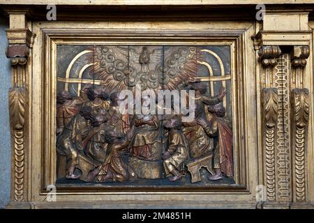 La Cathédrale da Sé, Sao Vincente chapelle, scène biblique, Barredo, district de Porto, Portugal, Site du patrimoine mondial de l'UNESCO Banque D'Images