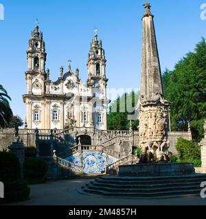 Église de Nossa Senhora dos Remedios, Lamego, Tras-Os-Montes, Portugal Banque D'Images